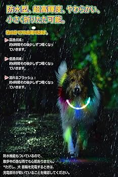 光る首輪 大型犬 中型犬 ベルトタイプ 首輪 光る 首輪 ペット 犬 散歩 Amazon | PZRLit 光る首輪 犬 散歩 夜 ライト USB 充電式 視認