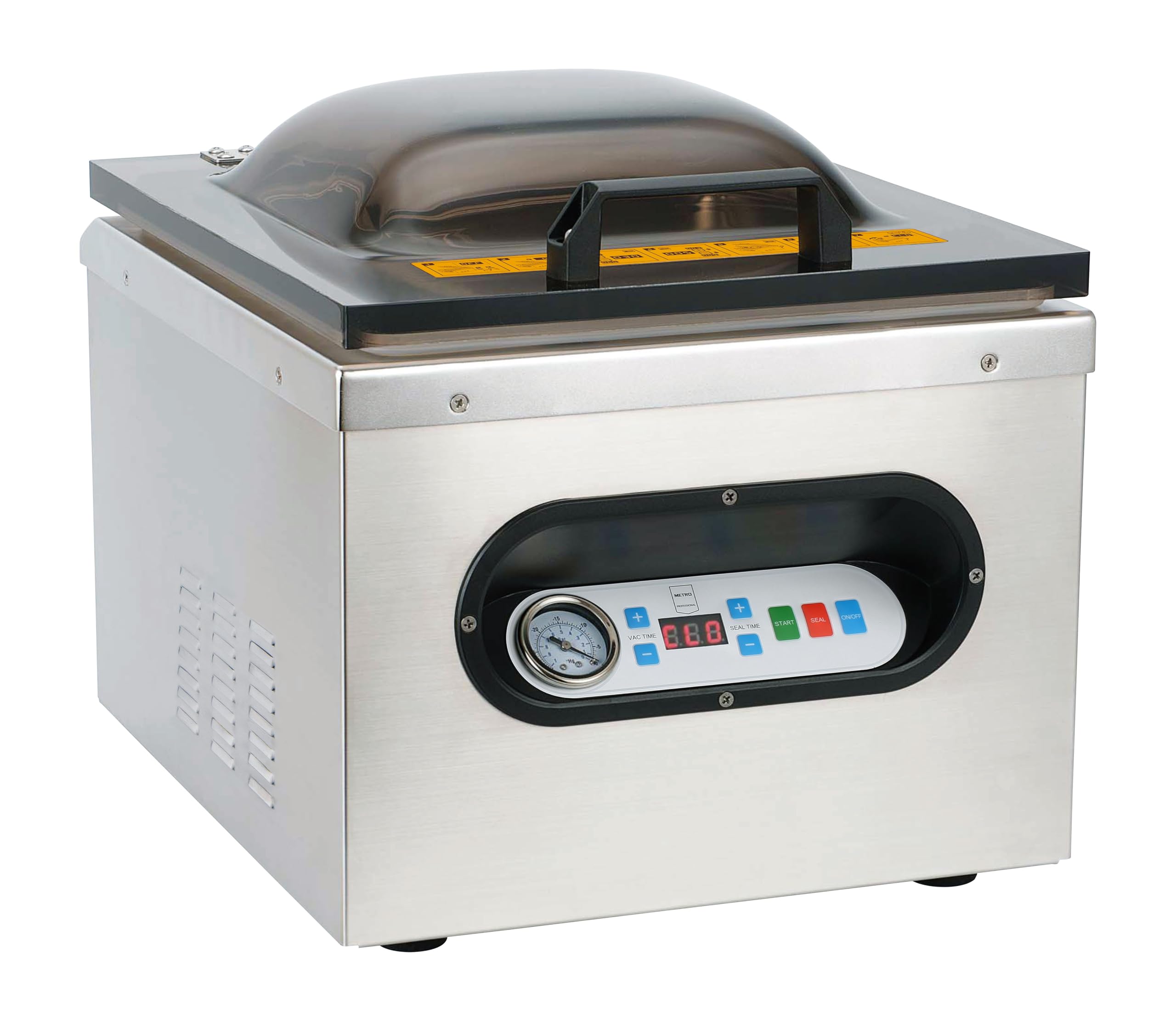 METRO Professional Envasadora al vacío GVS1001, con bomba, maquina de envasar con barra de sellado extraible, tiempo ajustable, universal