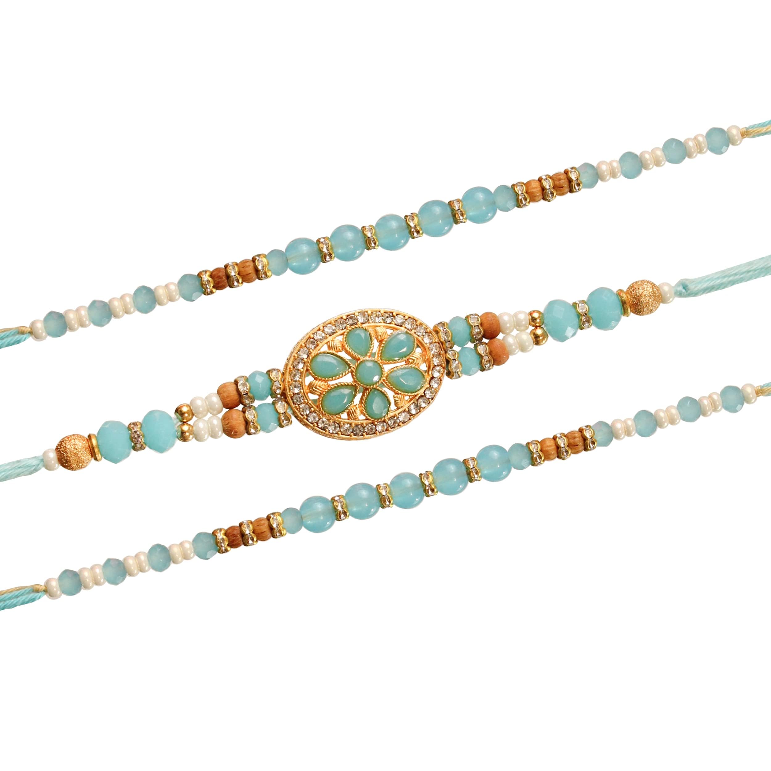 TIED RIBBONS Rakhi for Brother - Set of 3 Designer Rakhis for Brother Bhaiya Bhabhi Kids Boys Men with Greeting Card and Tikka - Rakhi for Rakshabandhan (B0D6GCKMHN) Amazon Price History, Amazon Price Tracker