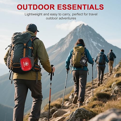 Miniatura 6 de Kit de primeros auxilios pequeño  Kit de emergencia impermeable de 185 piezas para el hogar, automóvil, oficina, viajes, camping, senderismo y al