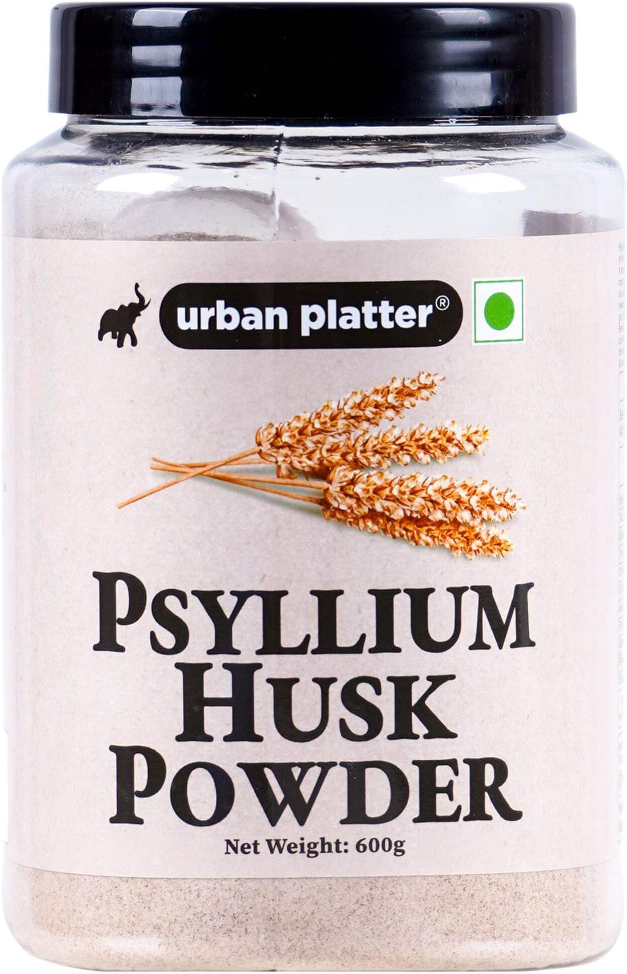 Psyllium Husk Powder (Isabgol Atta), 400g (All Natural, High-fiber & Easily Soluble)
