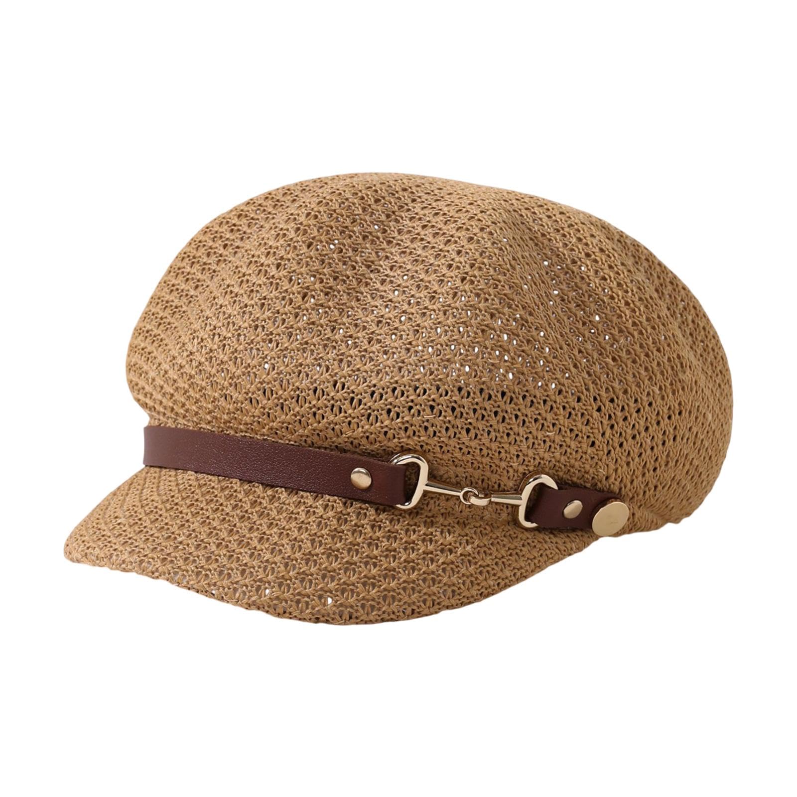 Newsboy Hat Flat Cap Stylish Breathable Beret Cap for Outdoor Camping Travel brown| Streetwear | Aesthetic | Casual-image-11
