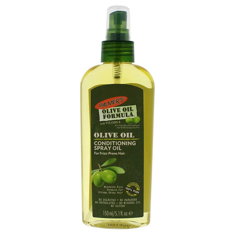 Palmer's Óleo em Spray para Cabelos com Fórmula de Azeite de Oliva, 120 mL, Pacote com 2