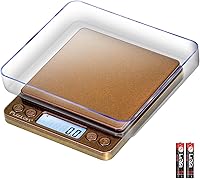 Vista 12 de Fuzion Báscula digital de cocina, báscula de precisión de 105.82 oz/0.00 oz con 2 bandejas, pequeña báscula digital de gramos y onzas, escala