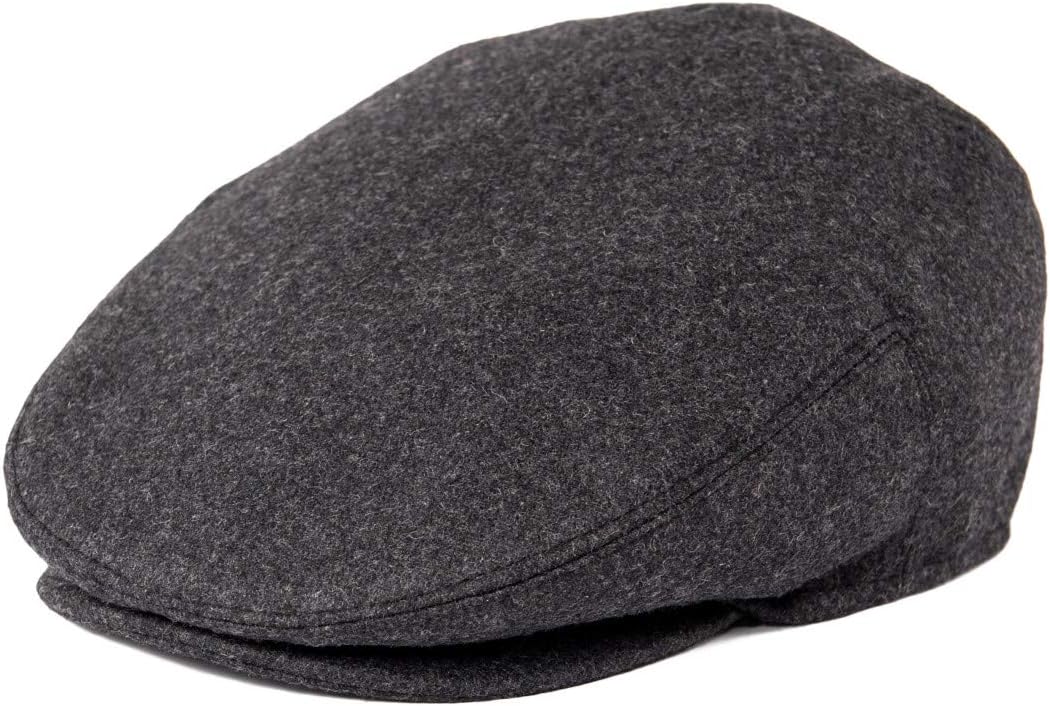 Men Wool Blend Ivy Newsboy Cap Tweed Gatsby Cabbie Flat Hat - Image 3