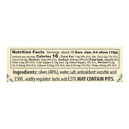 Miniatura 5 de Giusto Sapore Aceitunas italianas  Castelvetrano sin hueso  Premium Gourmet libre de OGM  Importado de Italia y propiedad familiar  19.4 oz.