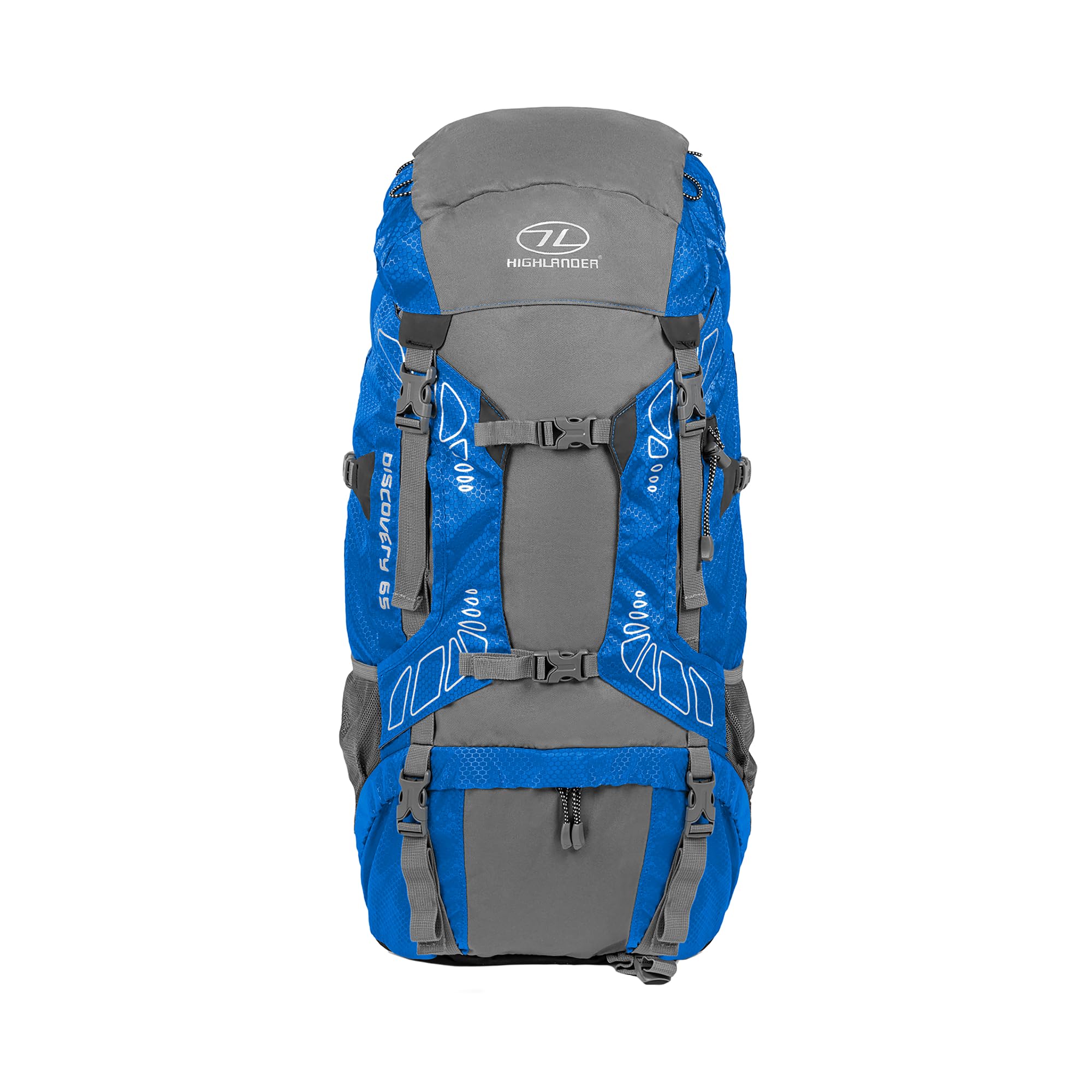 Highlander Discovery 65L & 85L Rucksack – Lightweight Waterproof Hiking Backpack with Rain Cover, Ideal for Camping, Trekking, and Travel