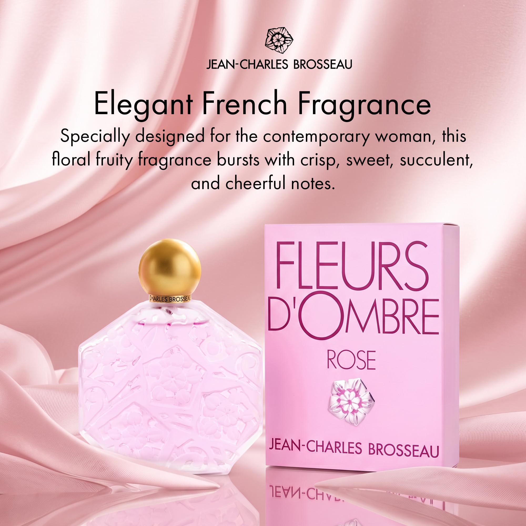 J CHARLES BROSSEAU Fleurs Rose woda toaletowa w sprayu, 100 ml, 1 opakowanie (1 x 100 ml)