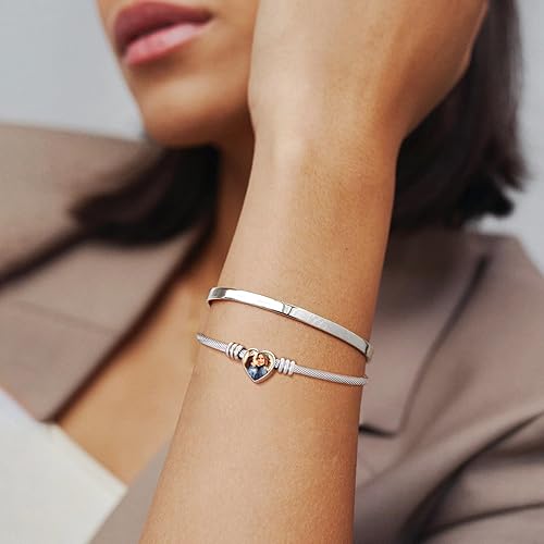 Miniatura 2 de GOLDCHIC JEWELRY Pulsera personalizada con medallón de corazón que sostiene fotos para mujeres, pulseras de eslabones ajustables de acero inoxidable