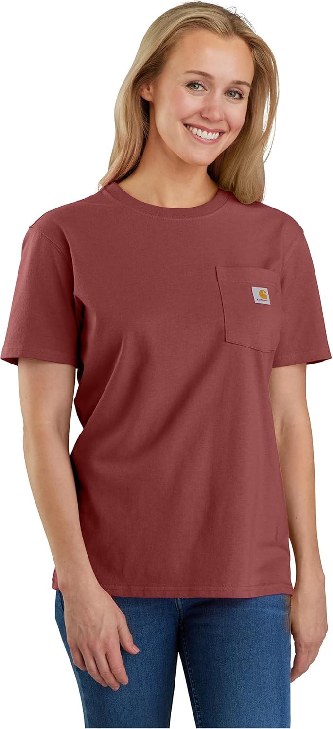 Carhartt Women’s Loose Fit Heavyweight Short-Sleeve Pocket T-Shirt Carhartt Women’s Loose Fit Heavyweight Short-Sleeve Pocket T-Shirt