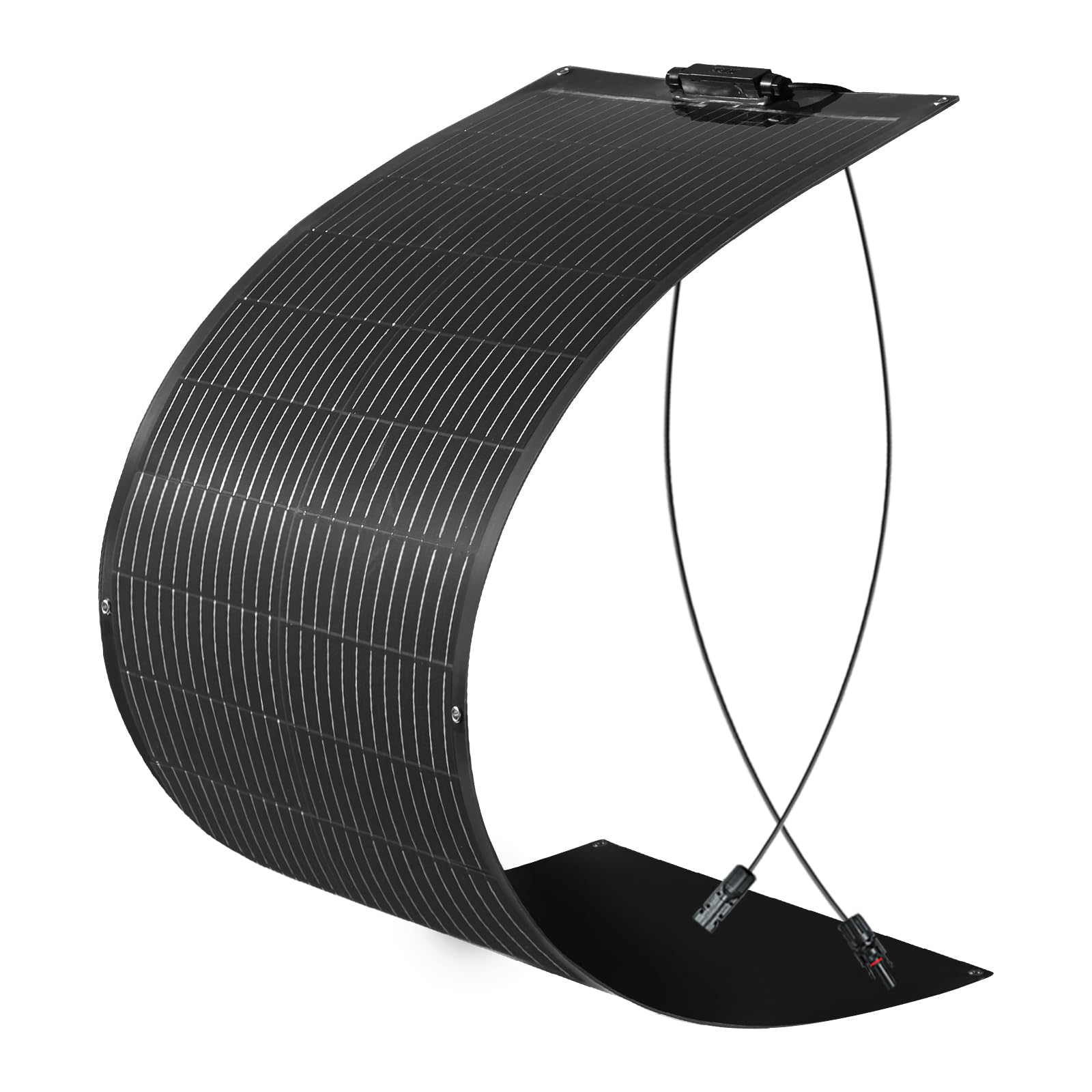 Panneau solaire flexible - 100 W - Noir - 12 V - Pour camping-car