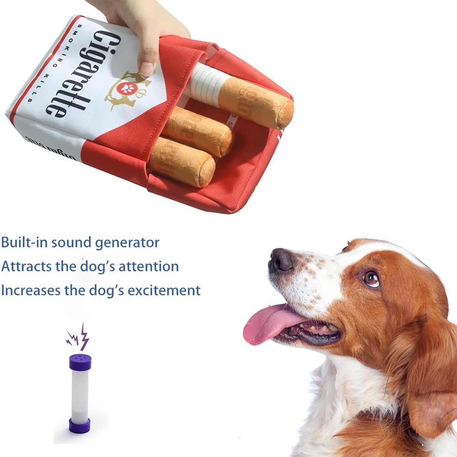 Cigarette Dog Toy Marlboro, Dog Toy Cigarette Pack, Dog Cigarette Toy,  Interactive Cigarettes Dog Toy, Pet Cigarette Toy, Suitable for Puppies,  Small and Medium Dogs (1pc) : Amazon.ca: Pet Supplies