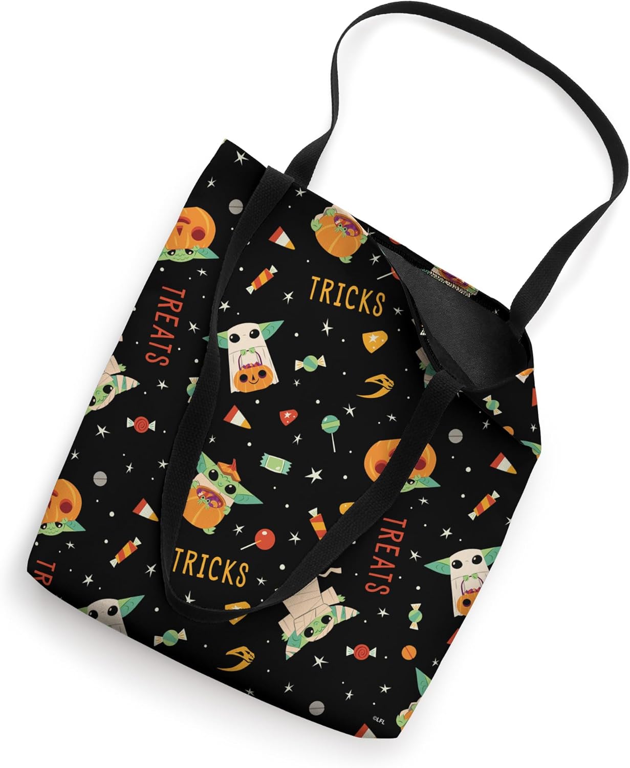 Star Wars The Mandalorian Grogu Halloween Print Tote Bag