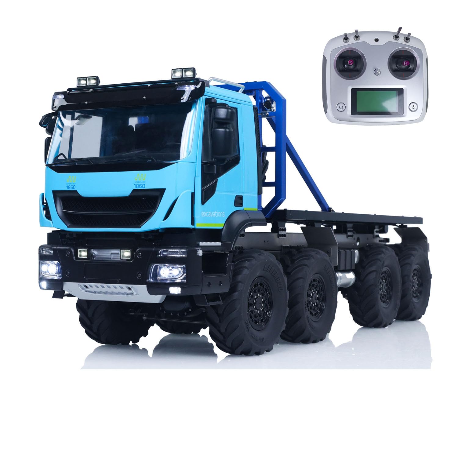 TOUCAN RC HOBBY 1/14 8x8 RC Rock Crawler Car Climbing Vehicle Remote Control Flatbed Truck Model