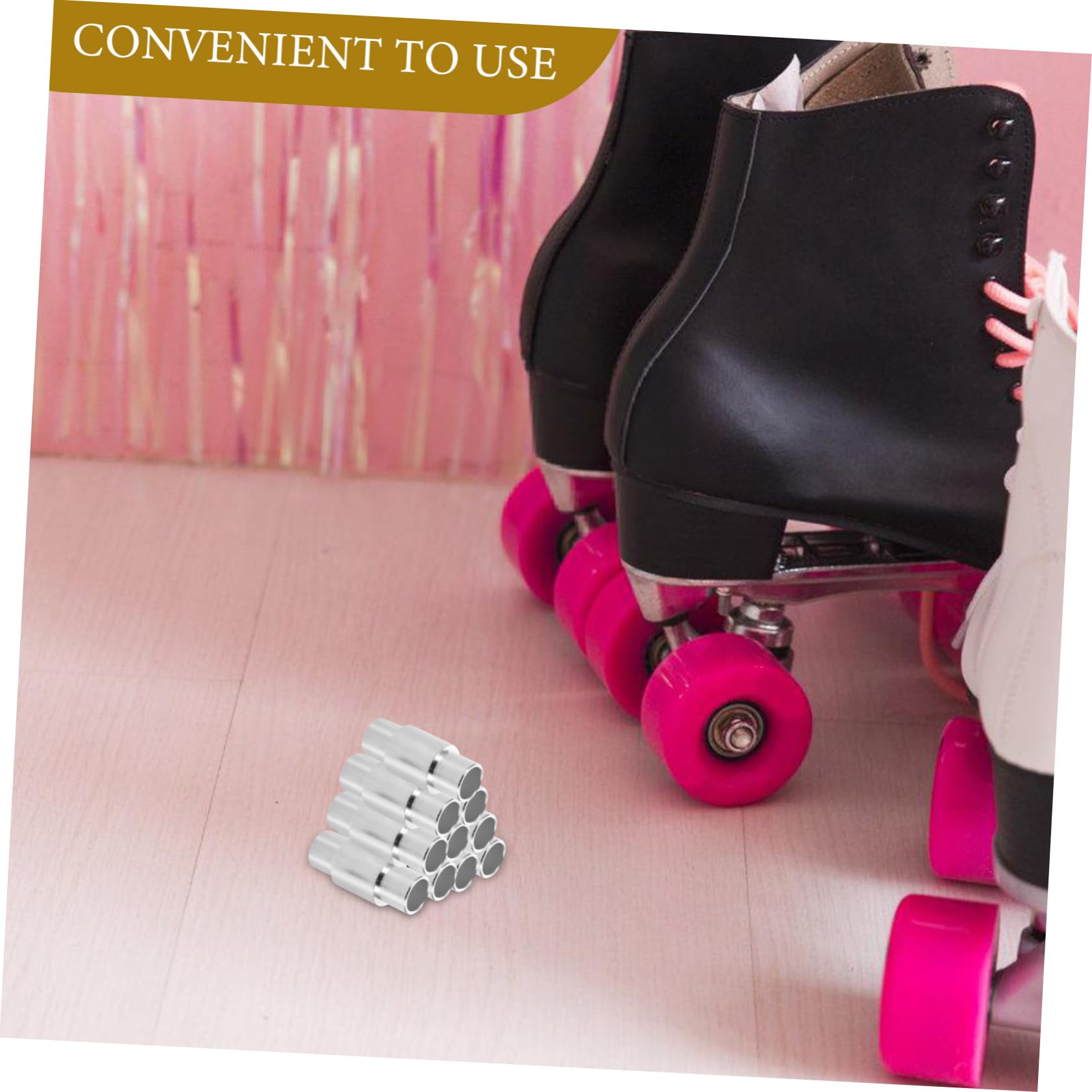 CORHAD Skating Bearing Spacer Set 10pcs Kit Lightweight Aluminum Straight Axle Speed Spacers for Enhanced Performance