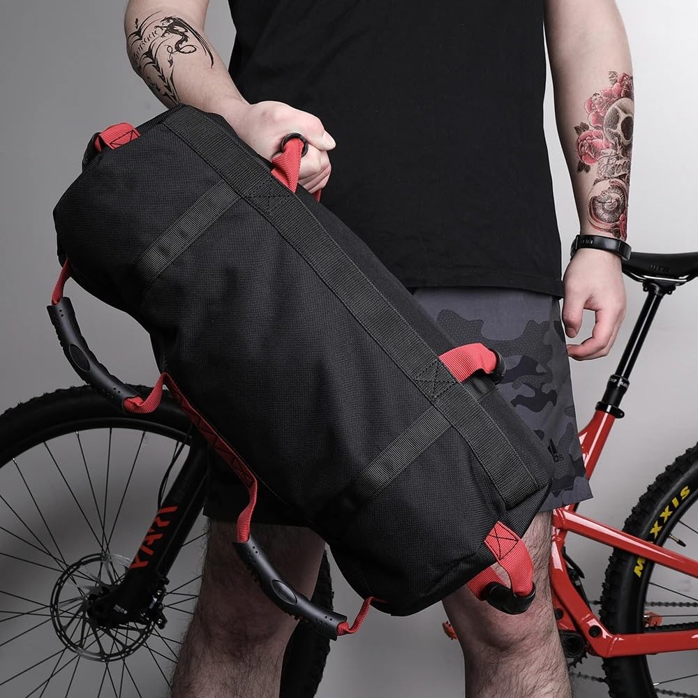 Saco Bulgaro,Fitness Saco de Arena Bolsa de arena for entrenamiento de levantamiento de pesas, tela Oxford ajustable, bolsa de arena rellenable de alta resistencia, mancuernas, equipo de Fitness for e
