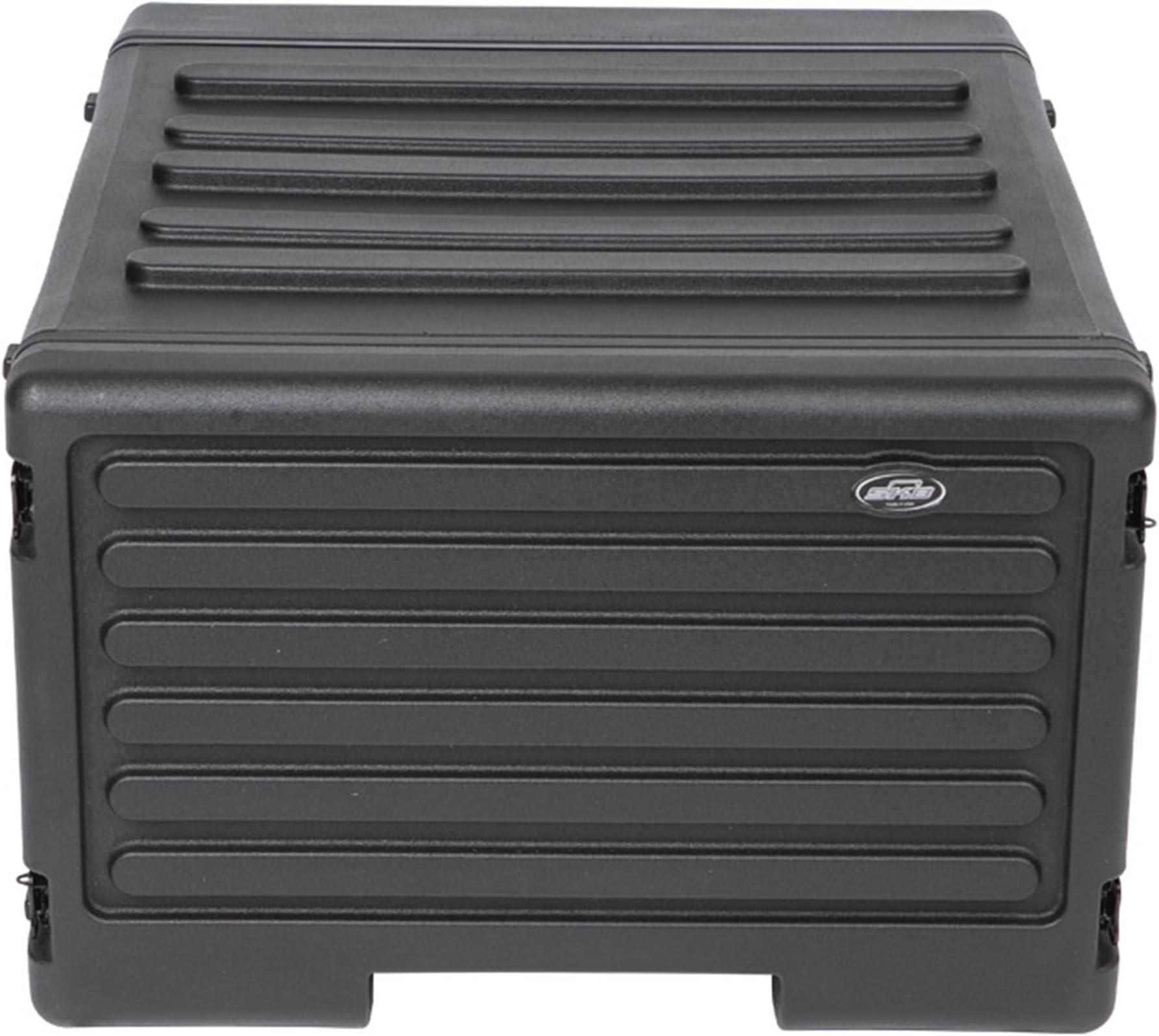 6U rSeries Rolling Rack with Integrated Back Wheels and 1-Touch Pull Handle, Comes with 6 Rack Units and Interlocking Molded Stacking Bars