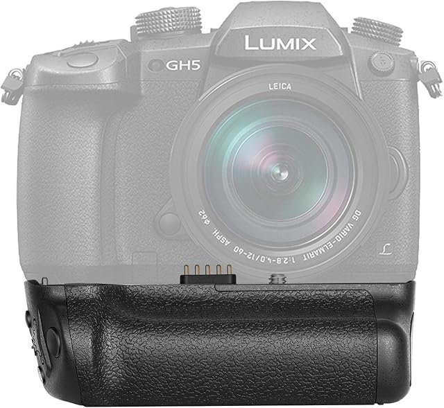 Neewer Vertical Battery Grip replacement for DMW-BGGH5, Fit for Panasonic LUMIX GH5 Mirrorless Camera, Work with 1 Pack DMW-BLF19E Li-ion Battery (Battery NOT Included)
