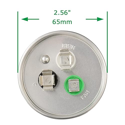 Miniatura 2 de SIGANDG 80+5 MFD 805 uF 370 o 440 voltios CBB65B Condensador para funcionamiento del motor de CA, condensador recto frío, bomba de calor, aire