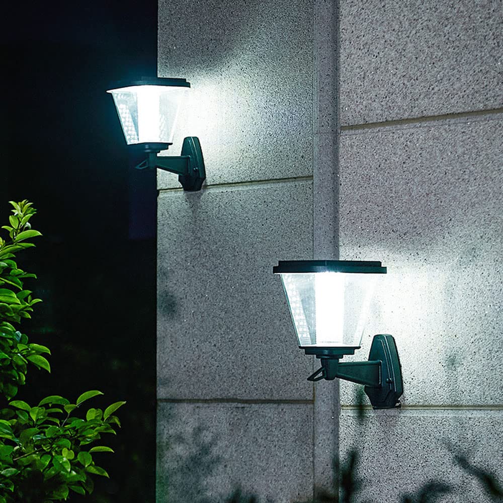 Ip55 Wodoodporny Kinkiet ścienny Led Na Energię Słoneczną Nowoczesna Czarna Aluminiowa Oprawa Oświetleniowa Zewnętrzna Zewnętrzne Lampy Solarne