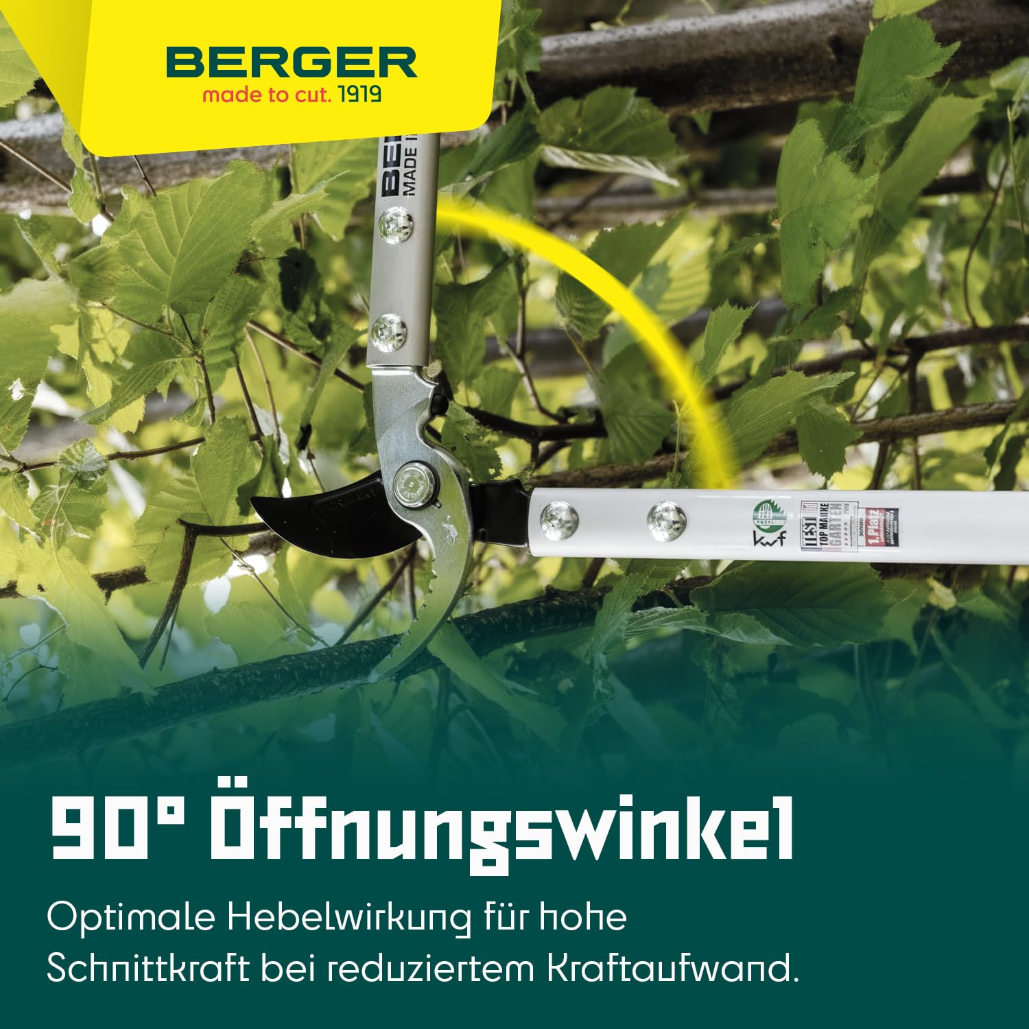 BERGER Bypass Astschere 4280 | Megacutter Astschere 82 cm | Für Grünschnitt