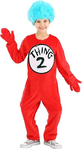 Dr. Seuss Thing 1 & Thing 2 Deluxe Costume Kids