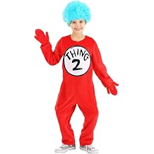 elope Dr. Seuss Thing 1 & Thing 2 Deluxe Costume Kids - Small - Red