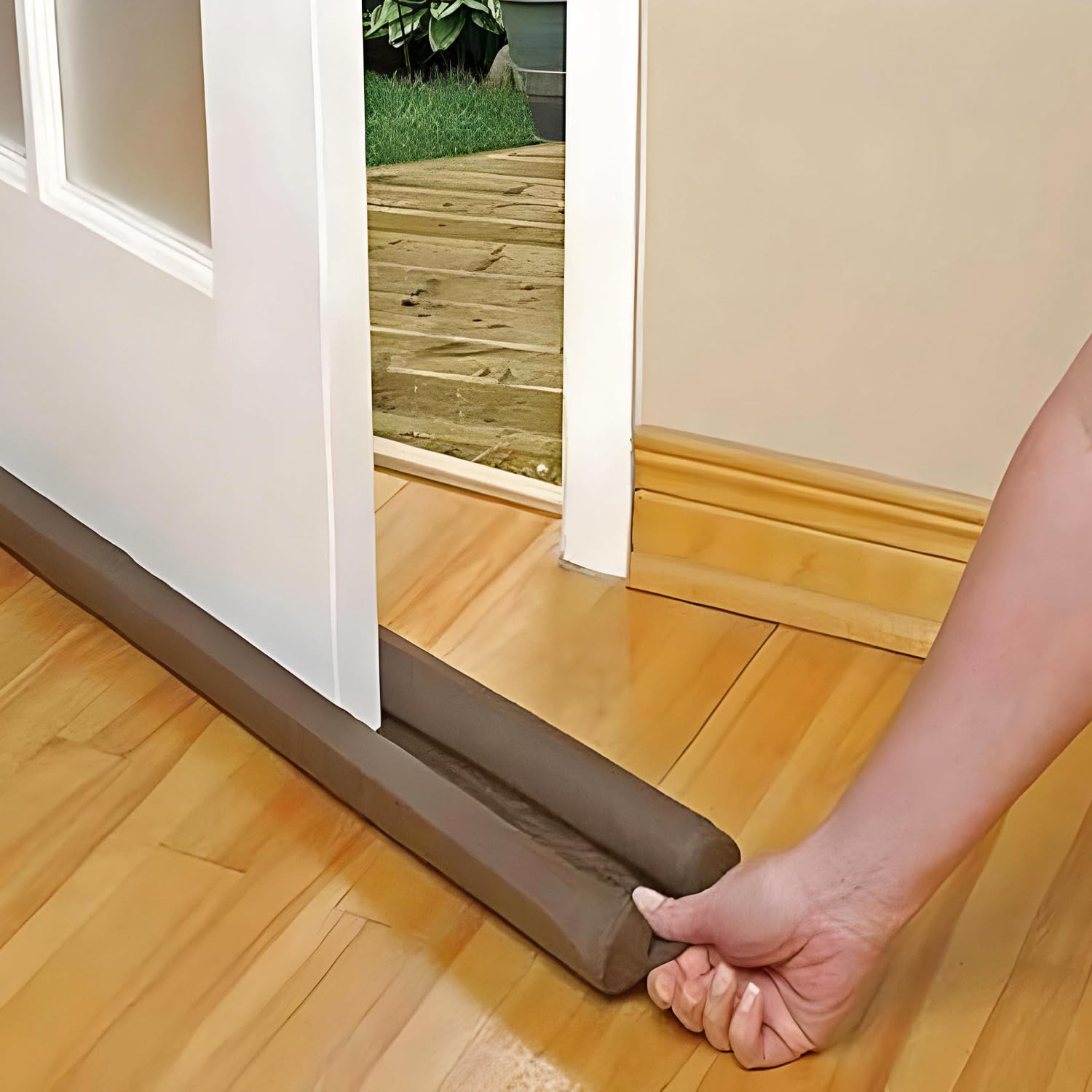 Oblivion Twin Door Draft Stopper/Guard Protector for Doors and Windows | Door Bottom Sealing Strip Guard for Home (36 inch)-image-37