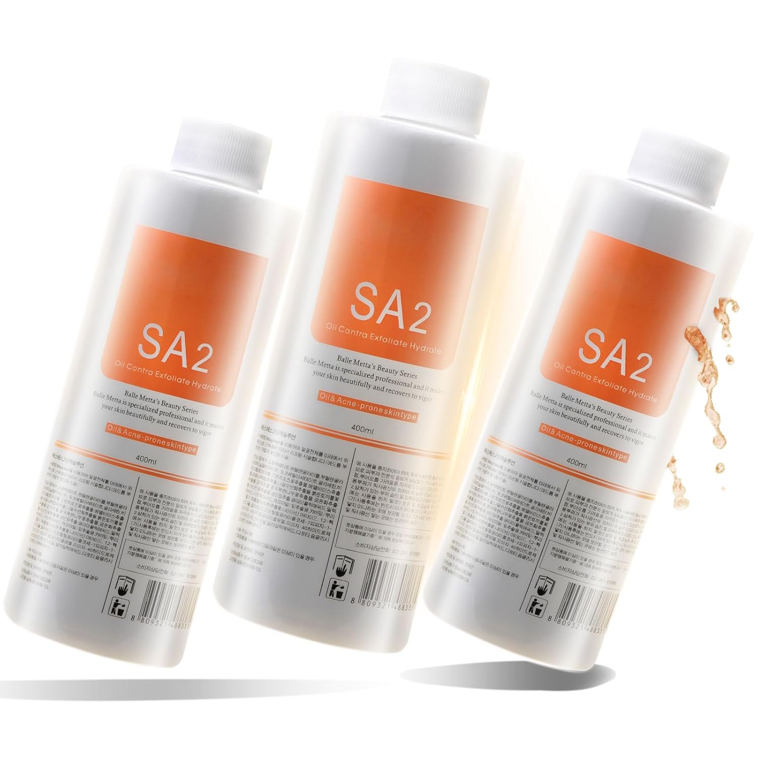 Professional Hydro Peeling Solution for Hydrodermabrasion Machines – Bubble Solution for All Skin Types SA2– Deep Cleansing, Hydration, and Anti-Aging