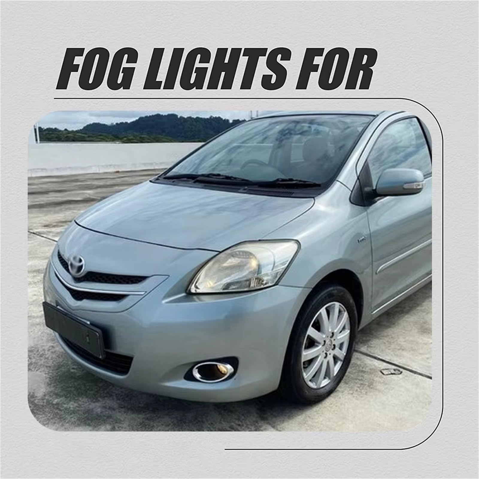 Fendinebbia Completo Compatibile Con Toyota Per Yaris 2008-2011 Paraurti Anteriore Fendinebbia Gruppo Ottico Fendinebbia