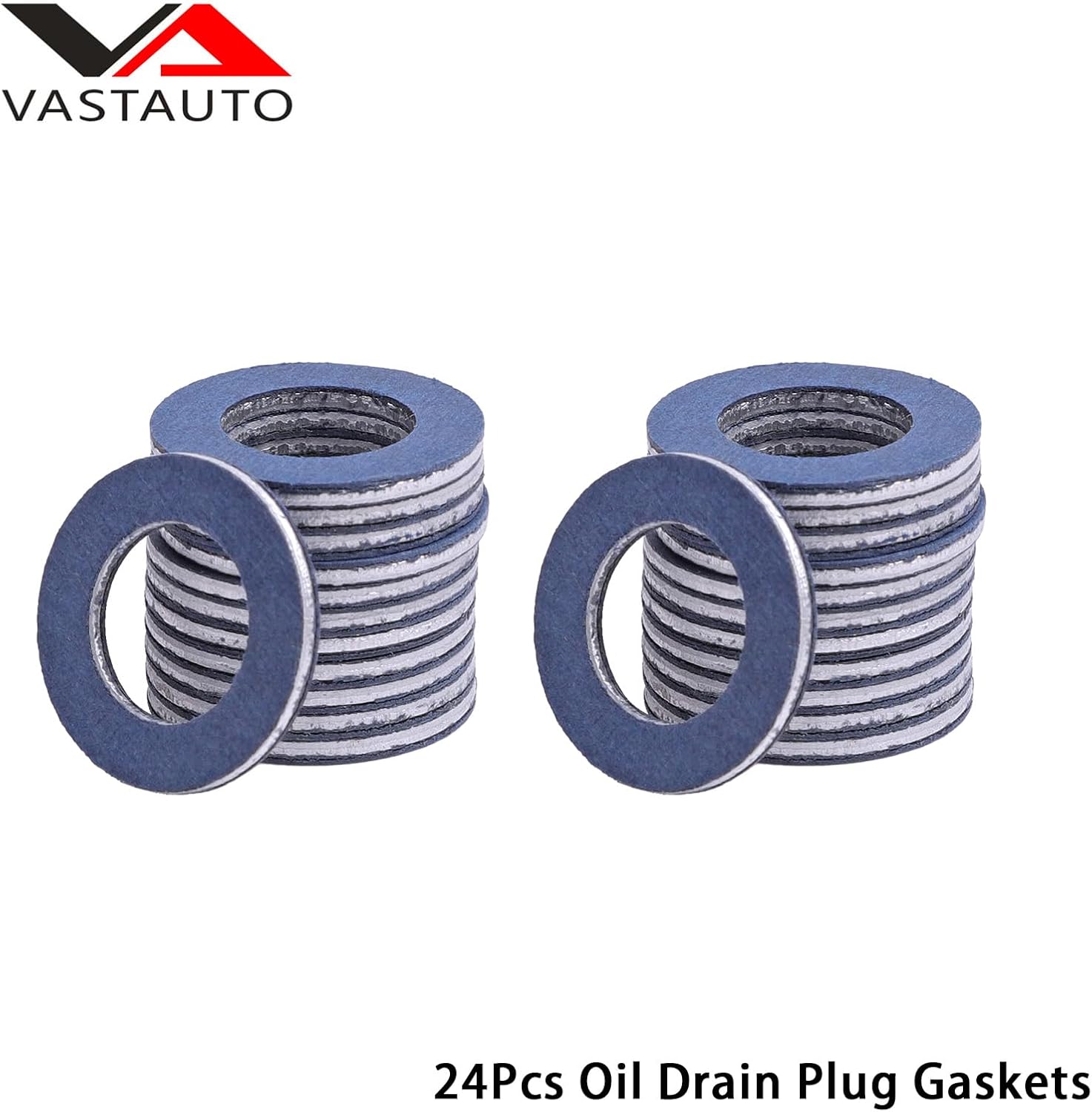 90430-12031 (24Pcs) Aluminium Oil Drain Plug Washer Gaskets Compatible with Toyota Lexus Scion Crush Washer Seals Replaces# 9043012031