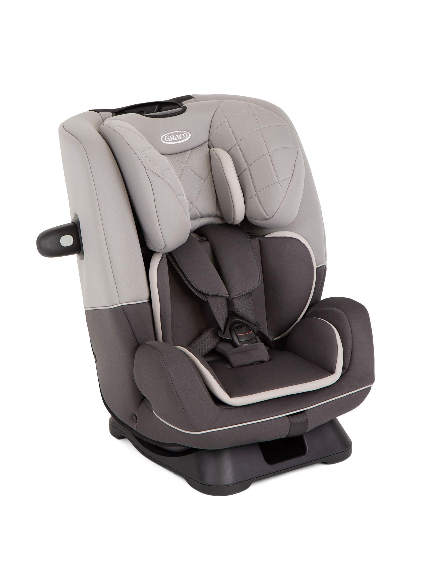 SlimFit R129 All-in-One Convertible Car Seat, Birth to 12 years (40-145cm). Rearward facing until approx. 4yrs (40-105cm), Forward facing from approx. 3.5 to 12 years (100-145cm), Iron fashion