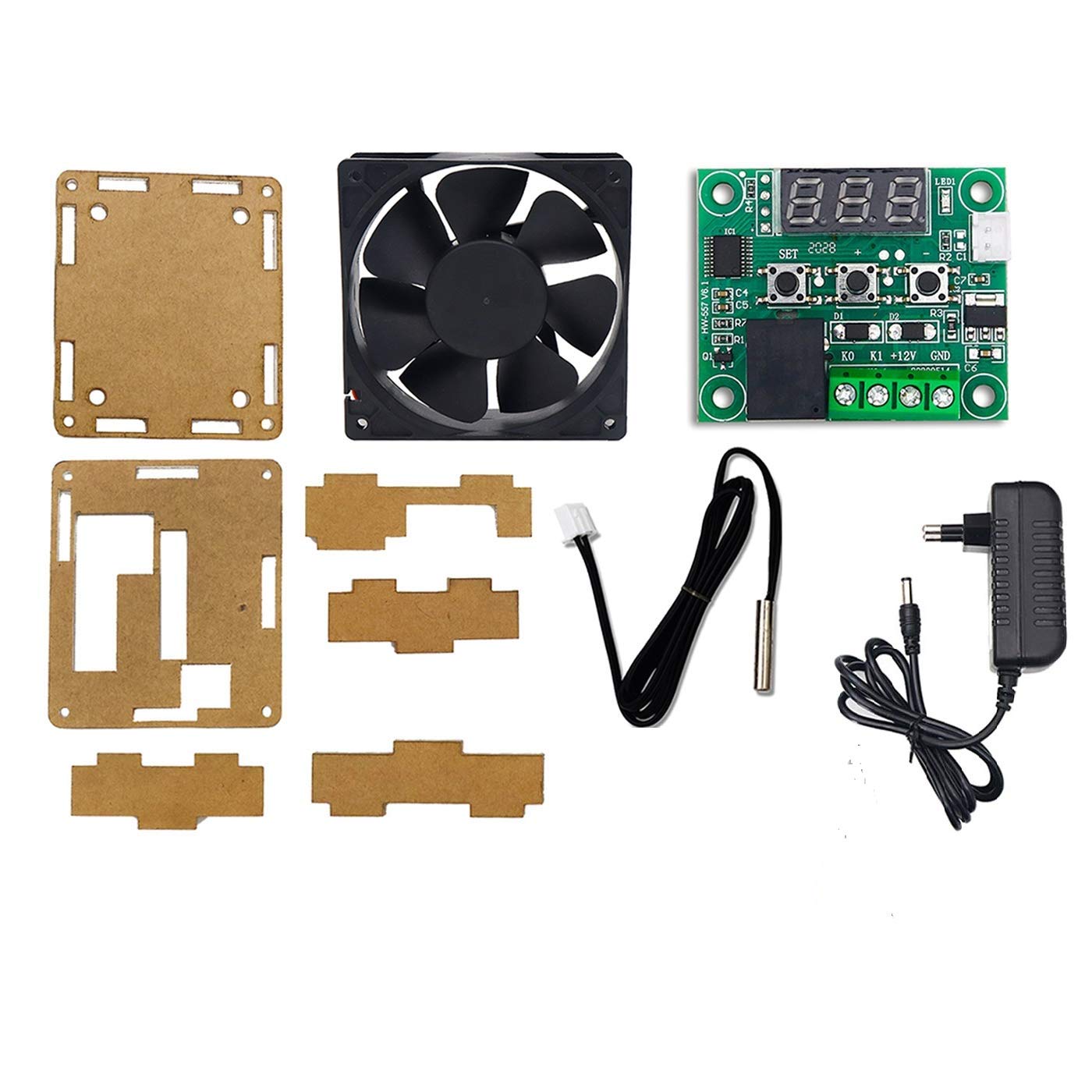 REES52 W1209 50~100 digital temperature controller thermostat module With Acrylic Case 12v DC Power Supply Adapter With Cooling fan (B08VN33G3B) Amazon Price History, Amazon Price Tracker