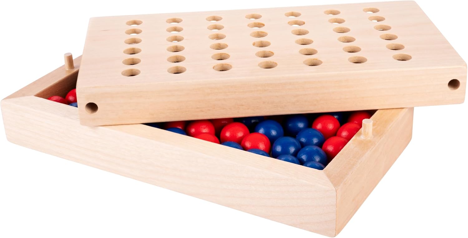 Engelhart - 340925 - Four Online Small Wooden Travel Game - Strategy Game - from 6 Years
