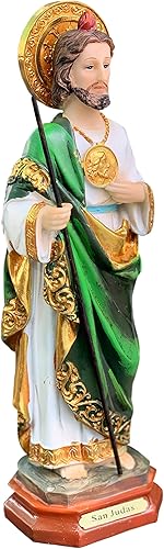 Vista 2 de Figura de San Judas de 13 pulgadas de alto, decoración religiosa de San Judas Tadeo