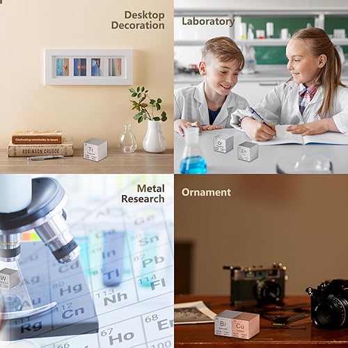 Miniatura 6 de Cubo de bismuto de densidad de metal cubos 99,99% pureza elevada 1" cubo de elemento de alta densidad de metal puro