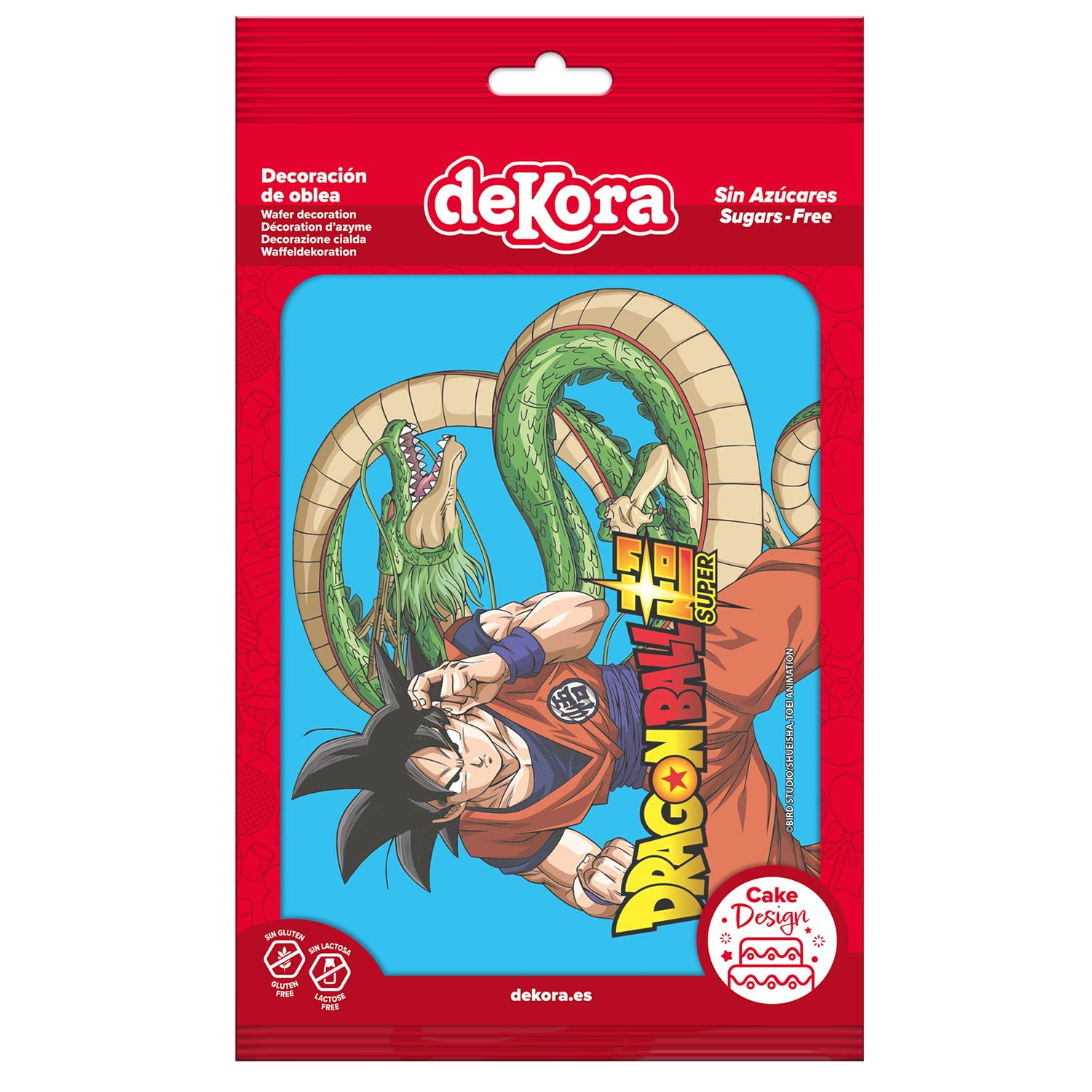 Dekora, Dragon Ball, Azyme Comestible, Décoration pour Gâteaux d'Anniversaire d'Enfants, A5