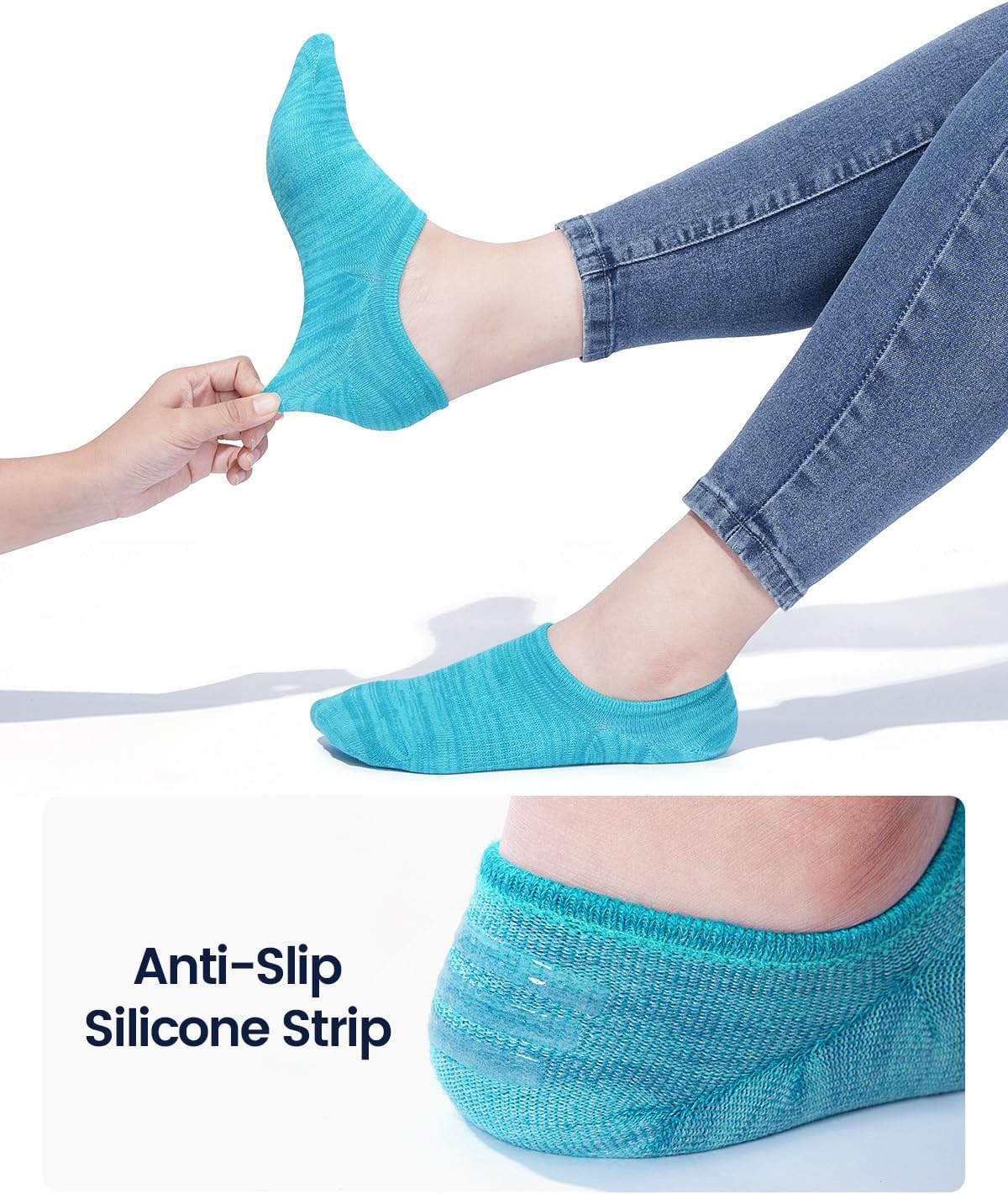  Women & Men No Show Low Cut Anti‑Slip Casual Sports Running Socks thumbnail