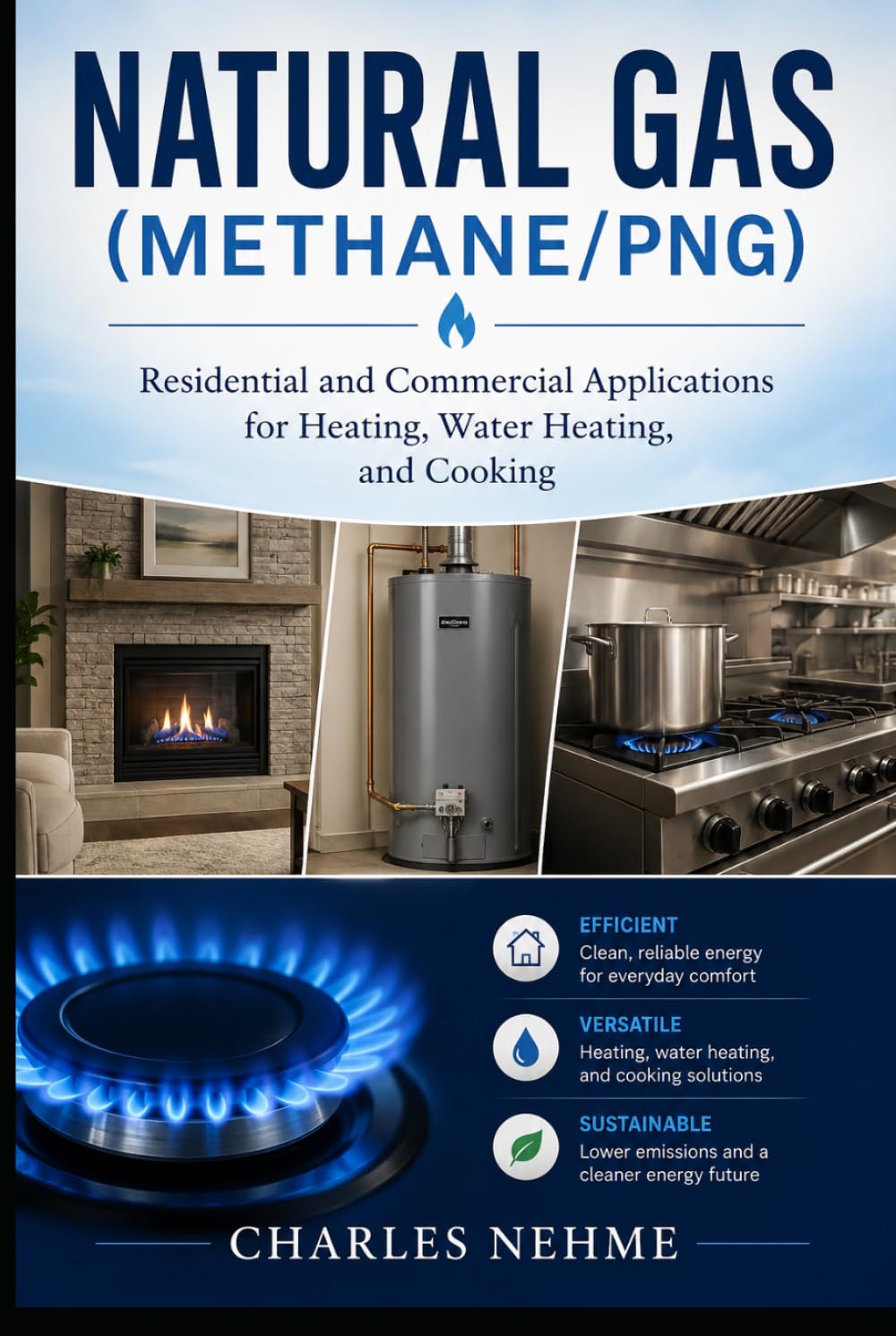 Natural Gas (Methane/PNG): Residential and Commercial Applications for Heating, Water Heating, and Cooking