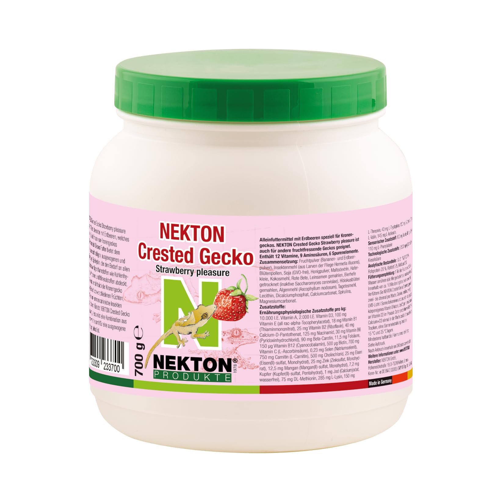 Nekton Crested Gecko Strawberry Pleasure Complete Diet 700g / 24.69oz