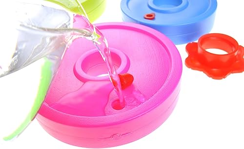 Miniatura 5 de PowerTRC Divertido y colorido juego de juguetes de barra para niños  Pesos ajustables  Platos de peso de relleno con agua y arena  Juguete de playa