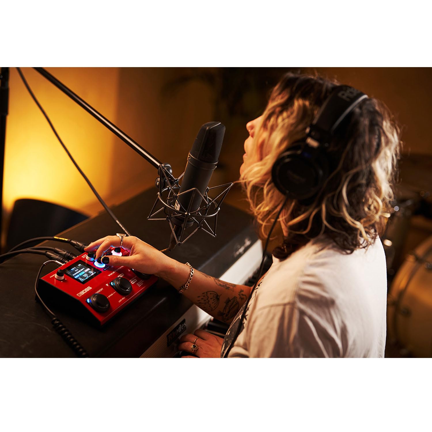 Boss VE-22 Multi-Effektgerät für Gesang Vocal-Performer + keepdrum Netzteil