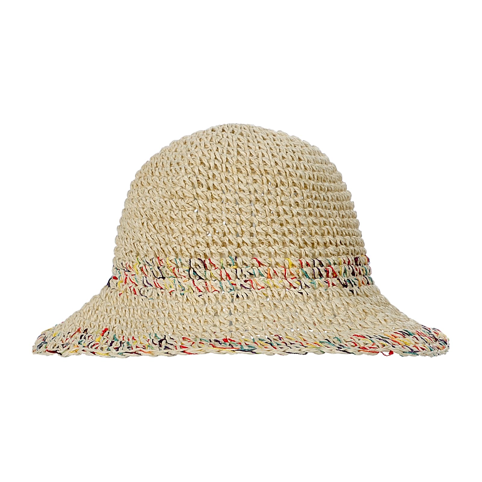 TINAYAUE Cappello di paglia da donna, per la spiaggia, traspirante, pieghevole, elegante cappello da pescatore, leggero, protezione UV, per il tempo libero, regolabile, per adulti, bambini