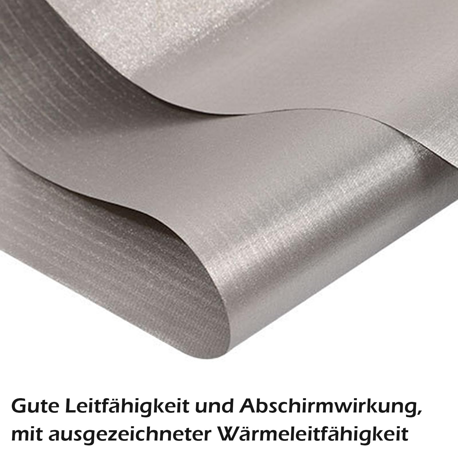 Faraday Fabric Tessuto Schermatura Conduttivo Protezione RFID Blocco Segnale RF 1m x 1,1m Nastro Schermo