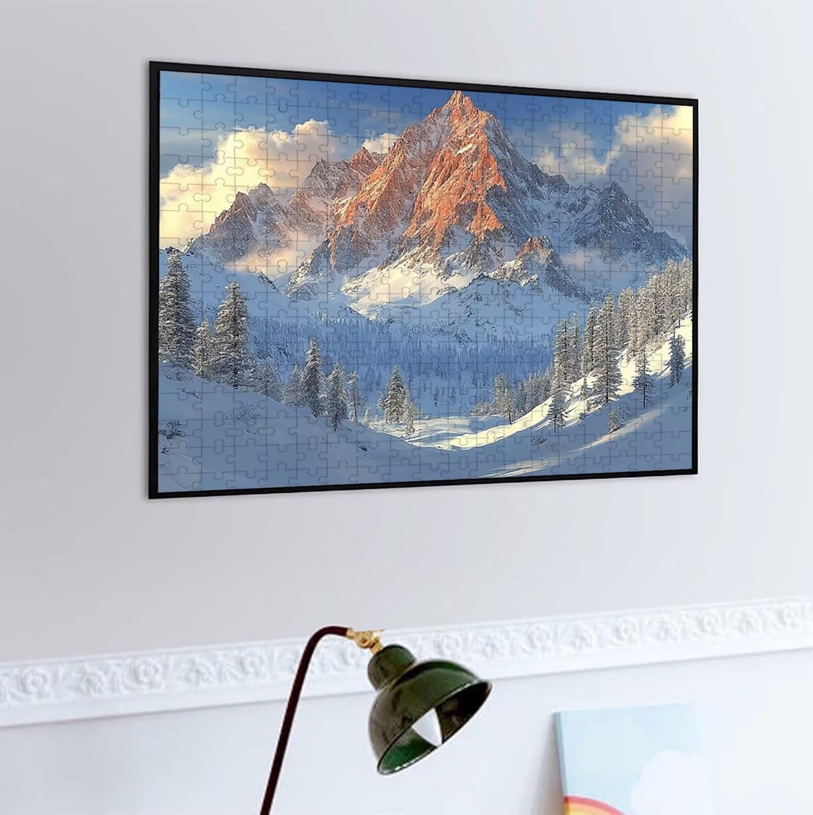 1500 Pezzi di Puzzle, architettura blu 1500 Pezzi di Puzzle per Adulti, Regalo Anniversario, Regalo Natale, Decorazione Della Casa, Prevenzione Della Degenerazione Cerebrale Negli Anziani PjY1084 S-3