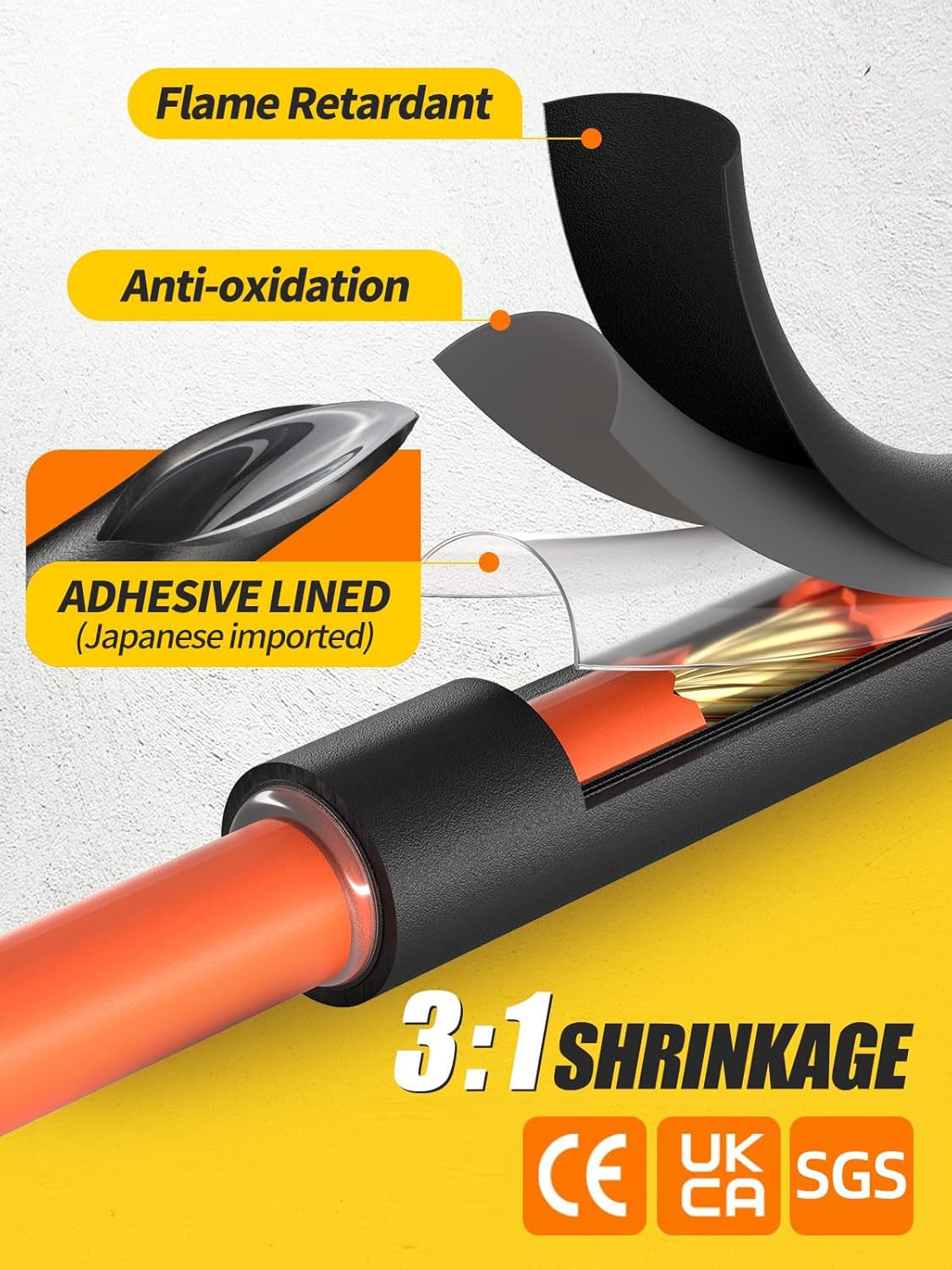Heat Shrink Tubing Kit - 400 Pcs Adhesive Wrap -14 Heat Shrink Tubing Kit - 400 Pcs Adhesive Wrap -14
