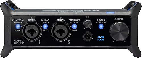 Miniatura 4 de Zoom Convertidor de audio UAC-232 con flotador de 32 bits, interfaz de audio, 2 entradas combinadas XLRTRS, salidas de auriculares, frecuencia de