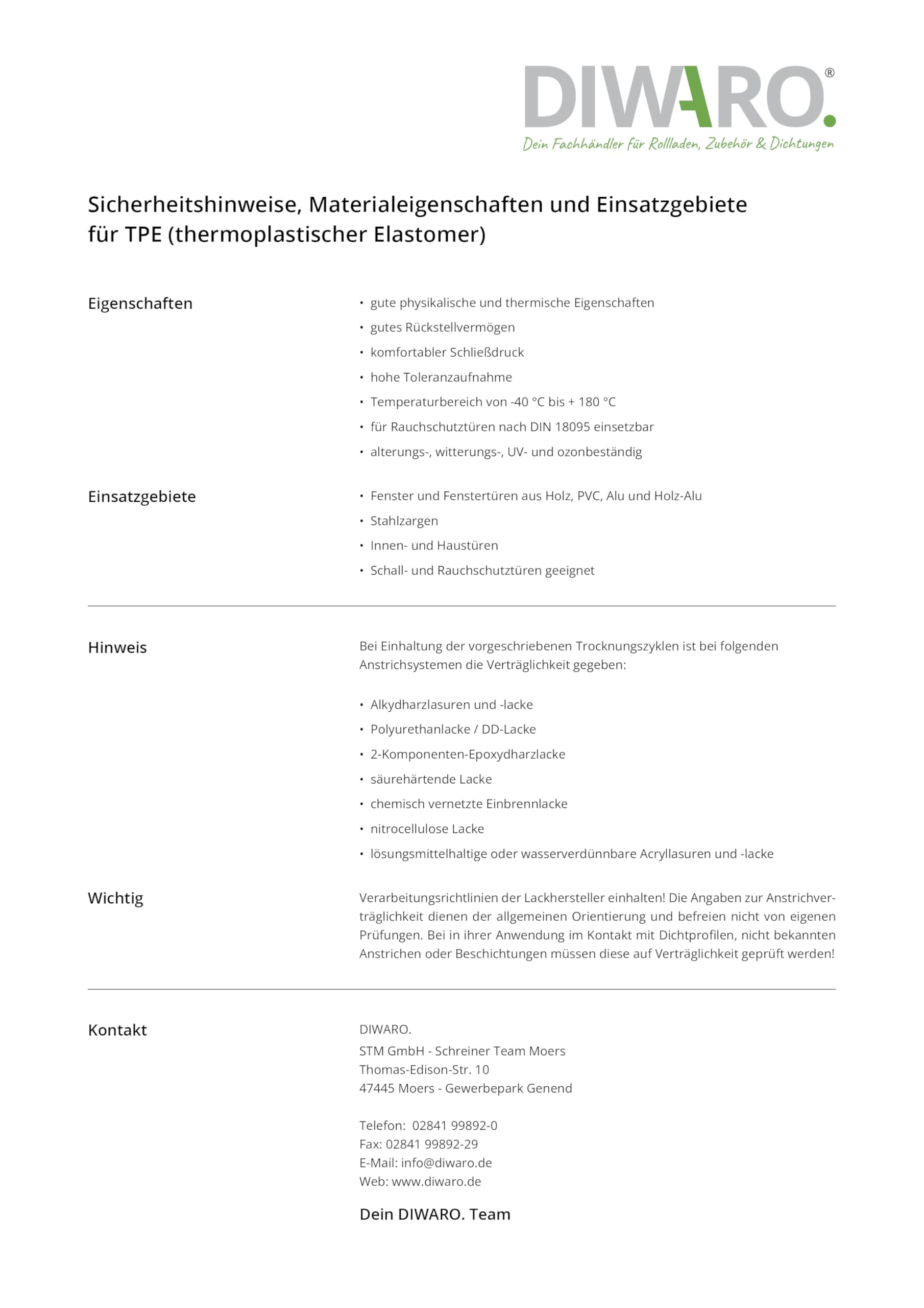 DIWARO. | Flügelfalzdichtung FF044 | braun | 6 Meter | TPE | Fensterdichtung für Holztüren und Holzfenster. Montage im Flügel oder im Blendrahmen - optimale Abdichtung