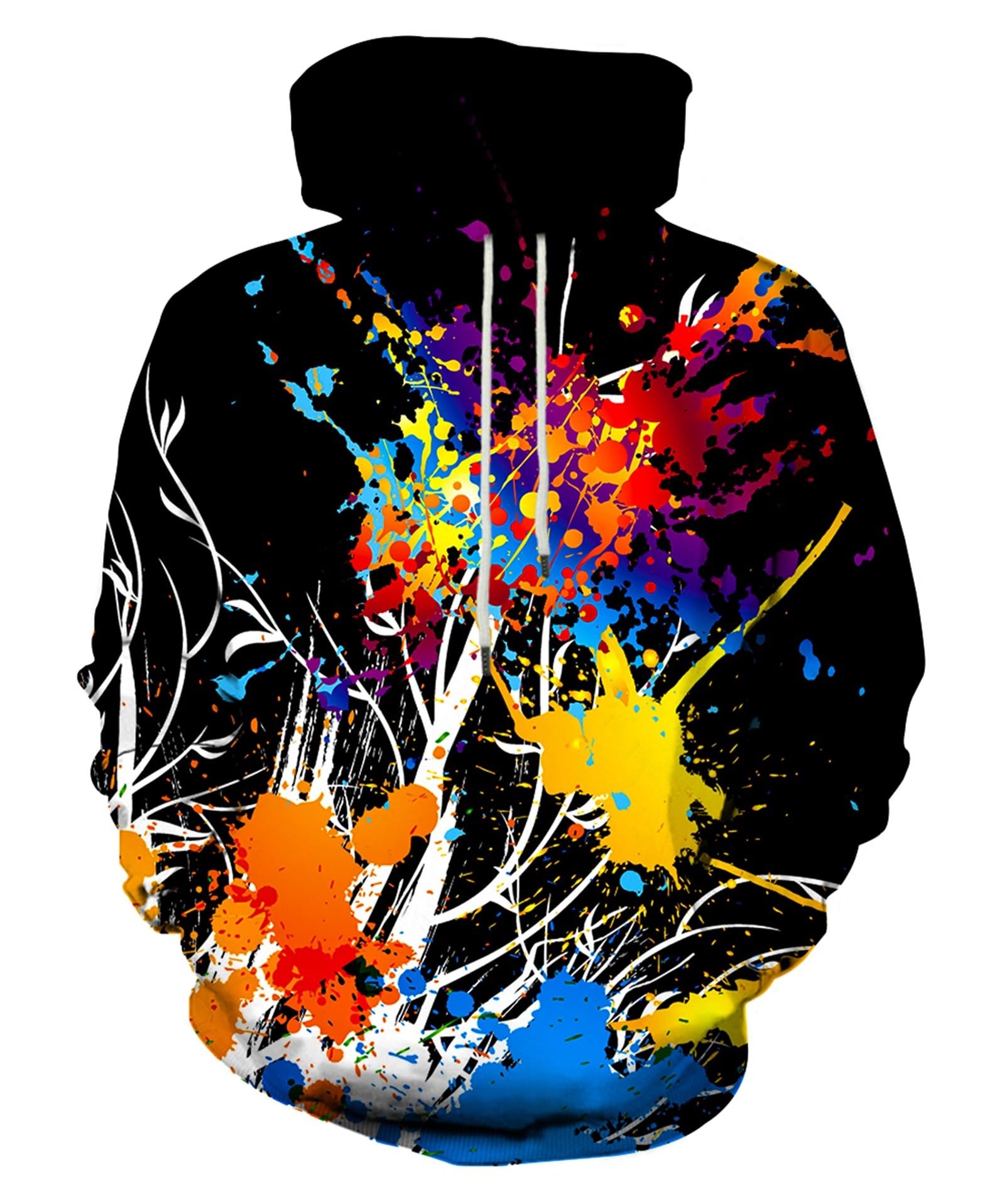 Felpa con Cappuccio Black Hoodie per Campeggio