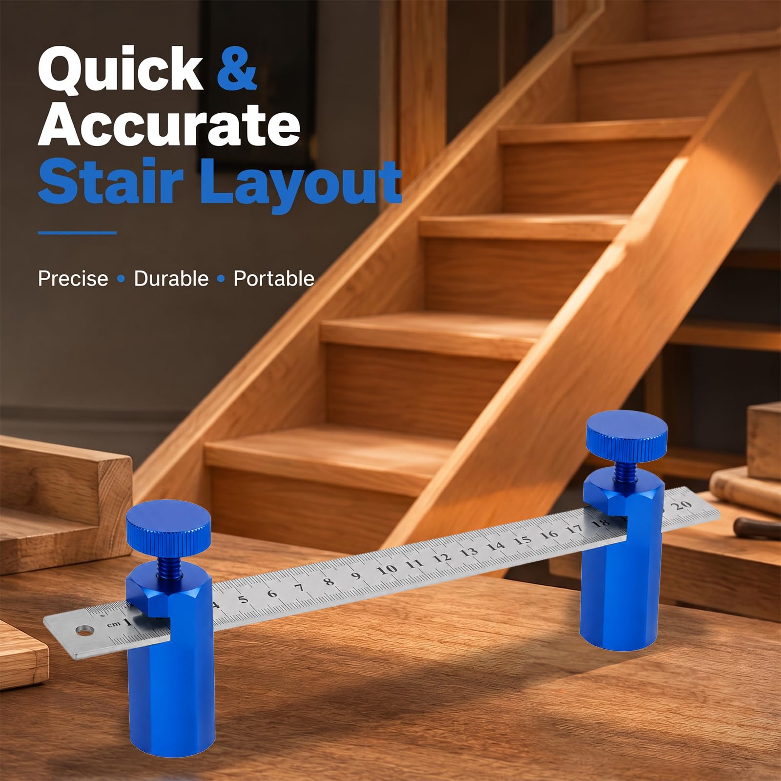 Stair Gauges for Framing - Precise Angles, Easy Marking -3